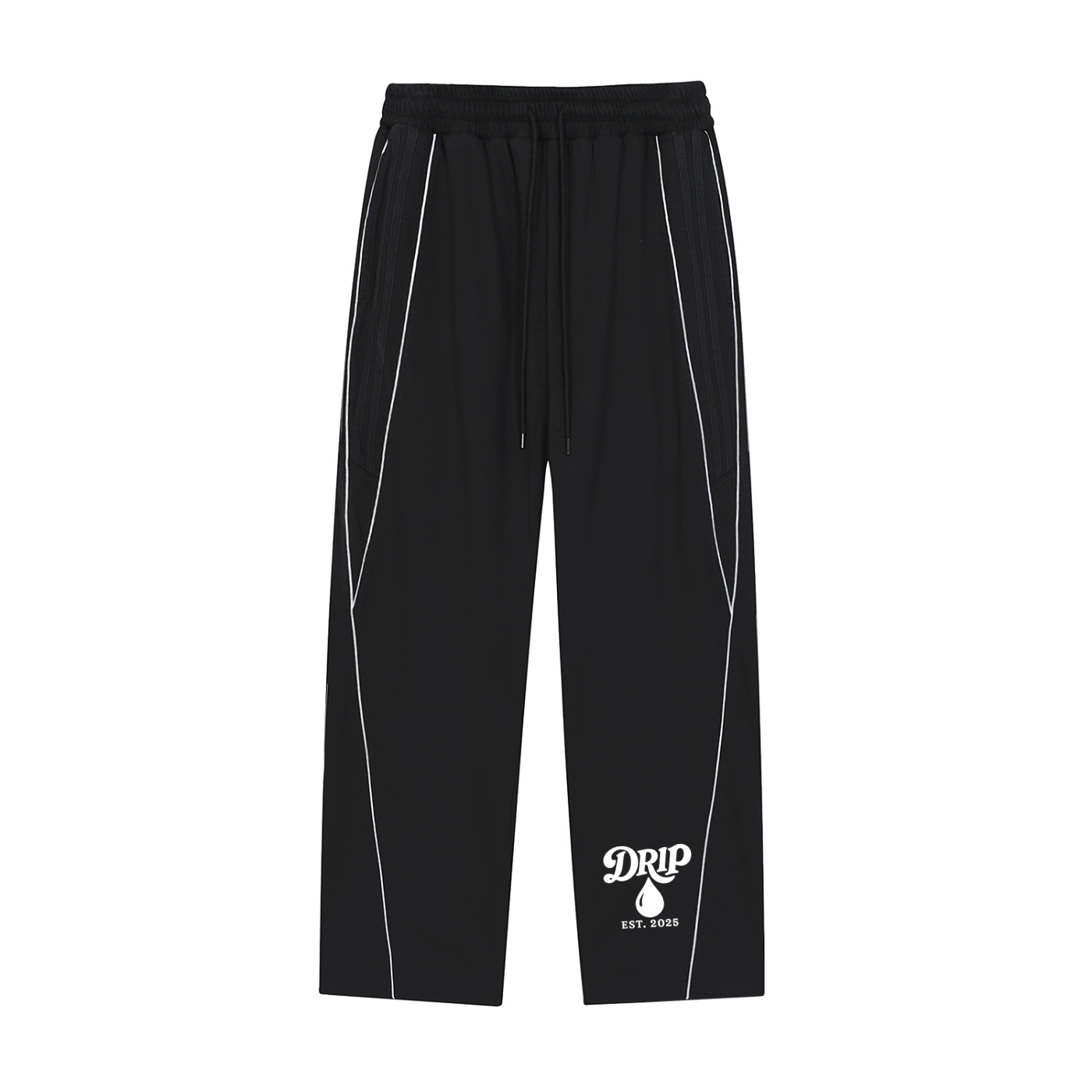 Reflection Striped Straight-Leg Sweatpants