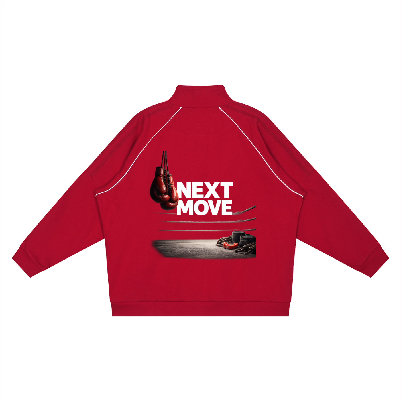 Reflection Striped Raglan Sleeve  Jacket