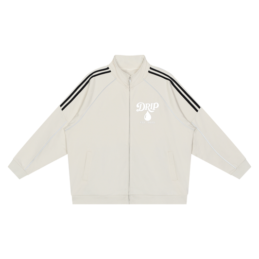 Reflection Striped Raglan Sleeve  Jacket