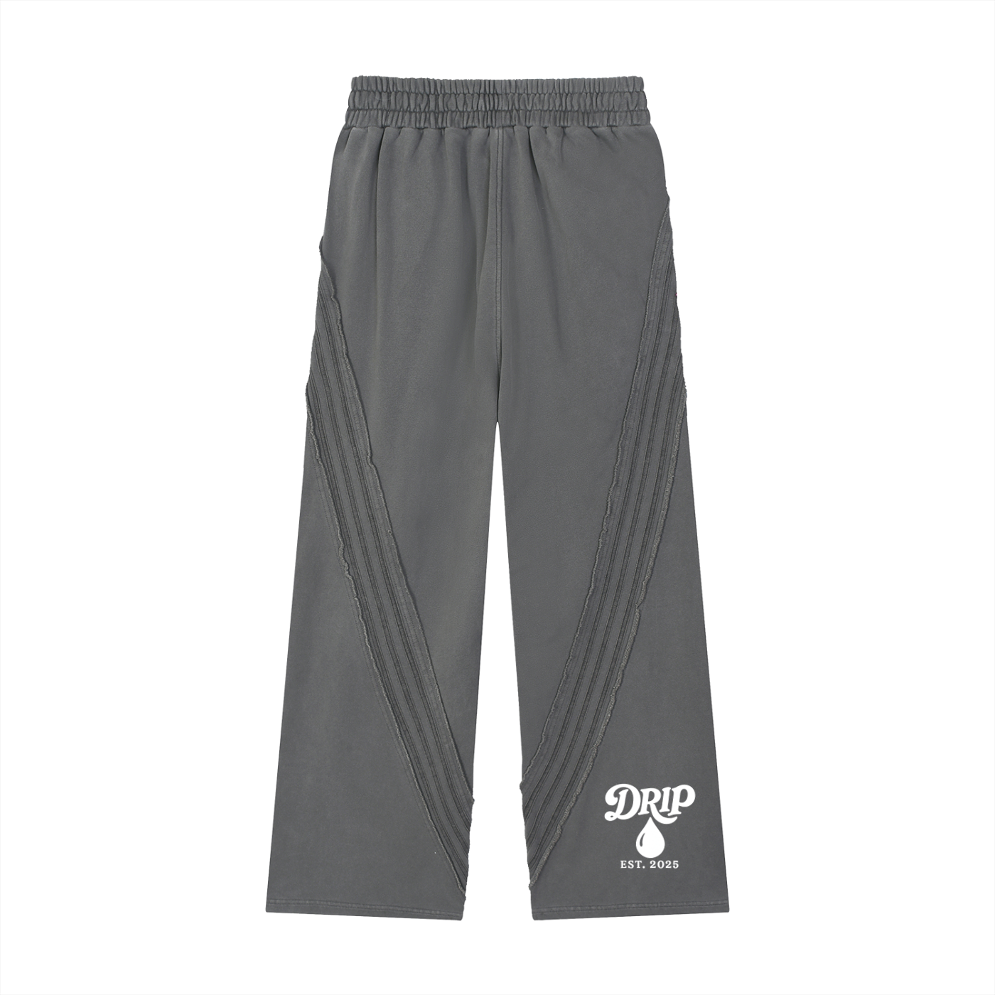 Snow Washed Tape Raw Edge Sweatpants