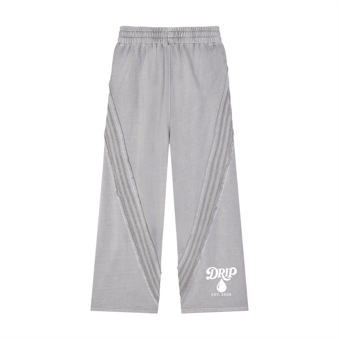 Snow Washed Tape Raw Edge Sweatpants