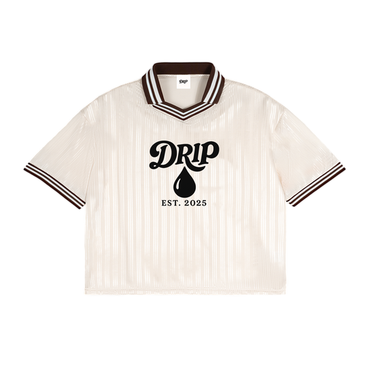 Contrast Stripes Polo Collar T-Shirt